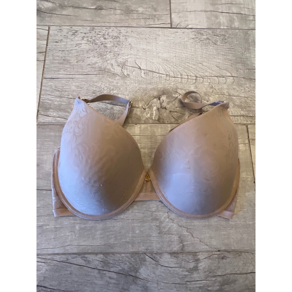 Natori Womens Floral‎ Lace Jacquard Underwire Contour Bra Tan 34D